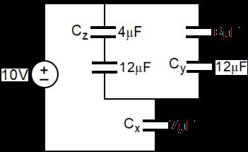 a. Using the equivalent capacitance of a series combination, we find 1 1 1 1 2 6 = + eq = = = 2 µ F = + 6+ eq 1 2 1 2 series The charge Q on each capacitor in series is the same as the charge on the