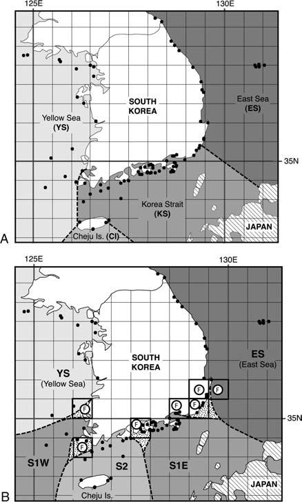 498 environmental parameters is supported by the distributions of the intertidal sea anemones. Materials and methods Figure 1. The southern Korean peninsula.