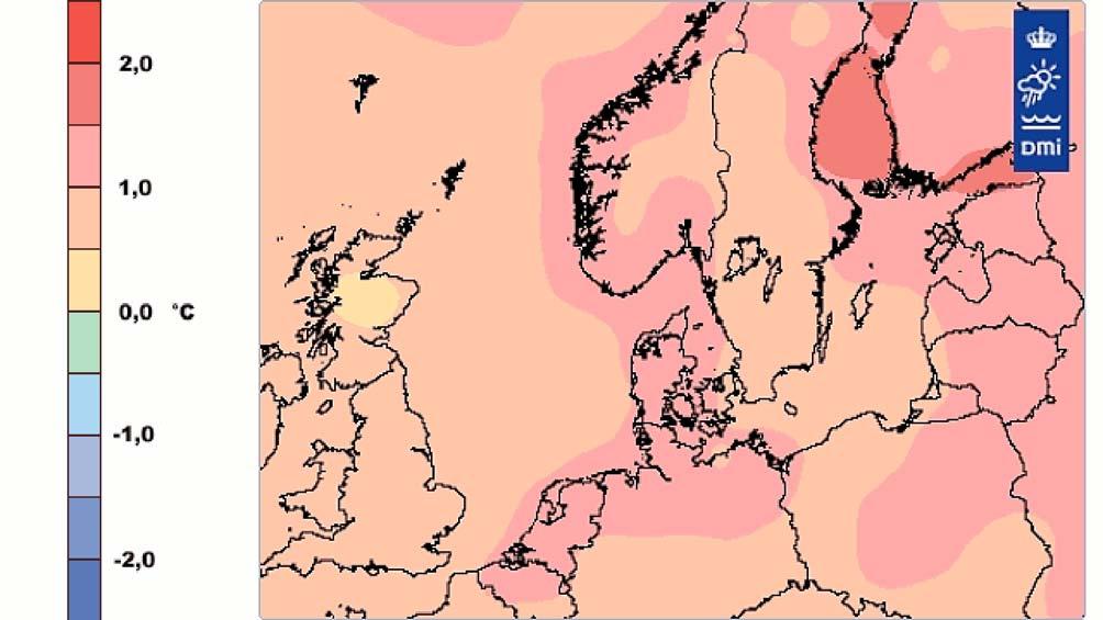 temperature for the Danish area of interest is displayed at our website www.dmi.dk.