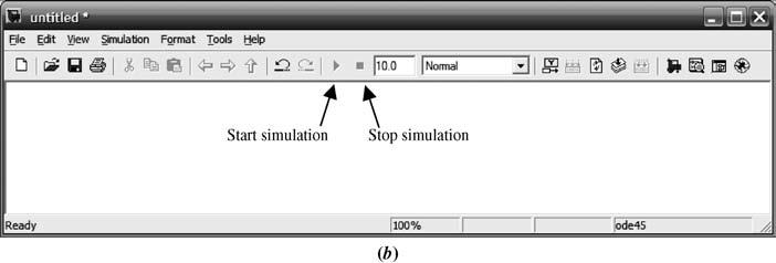 As an example, the Continuous library blocks under the Simulink major library are shown exposed in Figure C.3(a). Figures C.3(b) and C.