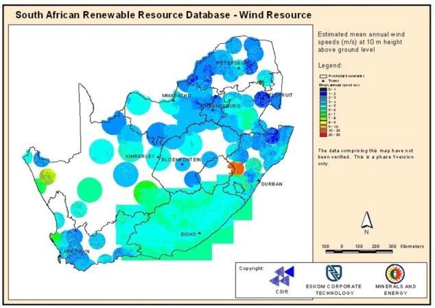 Historical South African Wind Atlases DME; R.
