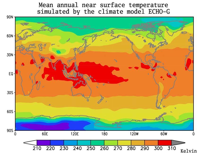 Example of output of a climate model Complete