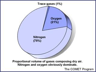 N 2 O 2 Trace Gases Water Vapor (H 2 O) Argon (Ar) Carbon Dioxide (CO 2