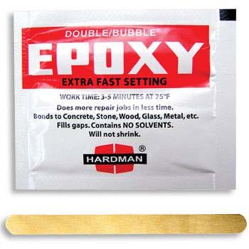 2.2 Which EPOXY to use? Orbit recommends using HARDMAN EXTRA FAST SETTING EPOXY P/N: 04001 (See Picture below), to securely attach the Dielectric plates to the feed horn. 2.