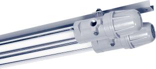 ..) and Zone,, and (for AB...). They are fitted alternatively with electronic or electromagnetic ballasts for fluorescent lamps with G sockets.