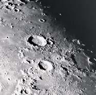 Fig. 37: The Moon. Note the deep shadows in the craters.