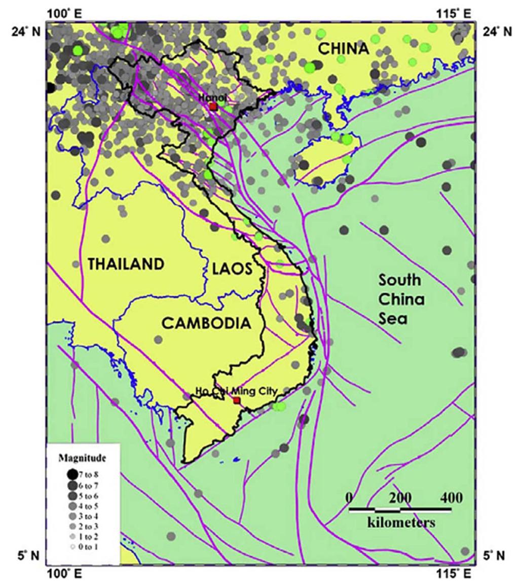 SEISMIC ISSUES IN VIETNAM Active faults may exist near site. Strong motion estimation by fault model will be useful. Huang, B.-S., et al.