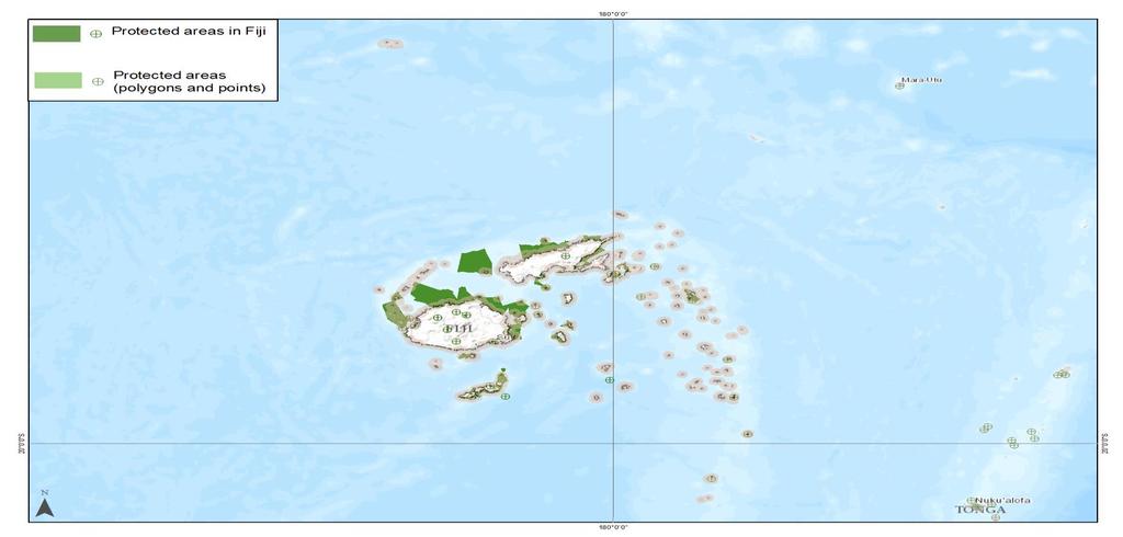 WDPA Data Status Report About this Report and the World Database on Protected Areas (WDPA) Map showing protected areas in the WDPA Fiji January 2015 The WDPA is the most comprehensive global dataset