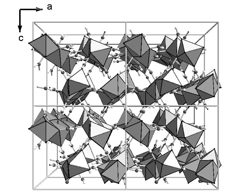 The thermal ellipsoid drawing (50% probability) of the crystallographic asymmetric unit in β-mn(hco