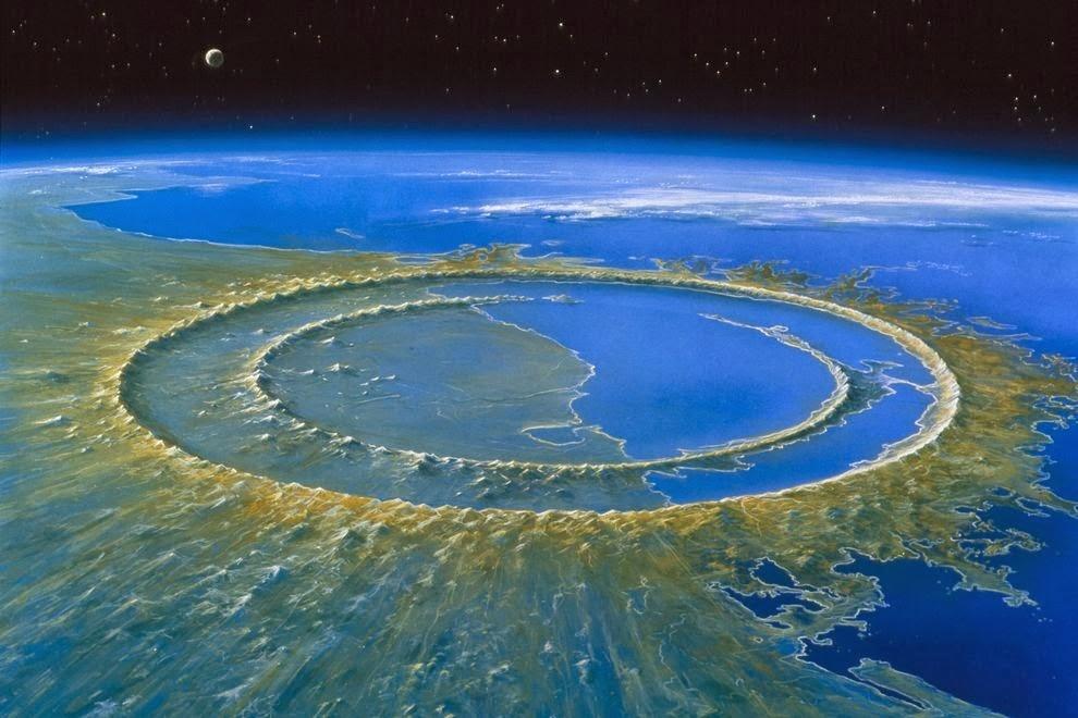 Artistic Reconstruction of the Crater from geological evidence http://news.