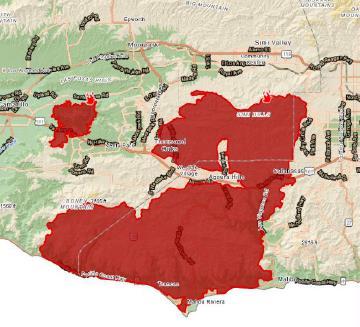 Wildfires Projected Fire