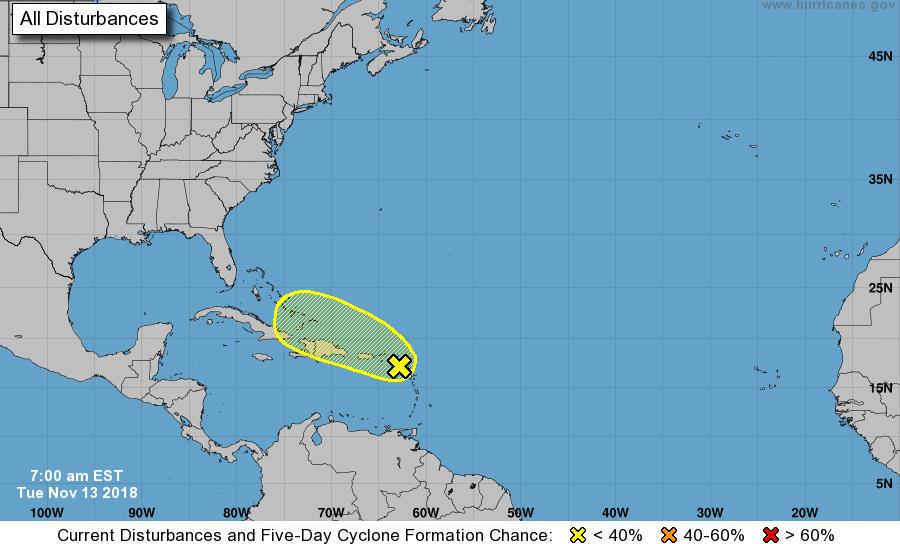 Tropical Outlook Atlantic Disturbance 1 (Invest 96L) (as of 7:00 a.m.