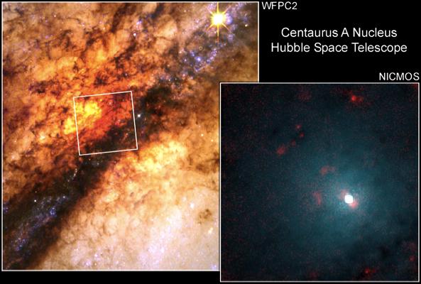 dust lane + nucleus Hubble s Law shows that: IR zoom-in VISIBLE - HST REVIEW