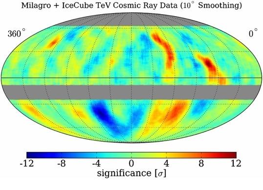 Figure 17 from Observation of Anisotropy in the Arrival Directions of Galactic Cosmic Rays at Multiple Angular Scales with IceCube R. Abbasi et al. 2011 ApJ 740 16 doi:10.