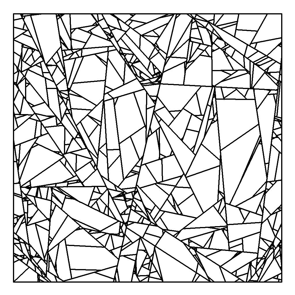Isotropic random STIT Tessellation in 2D