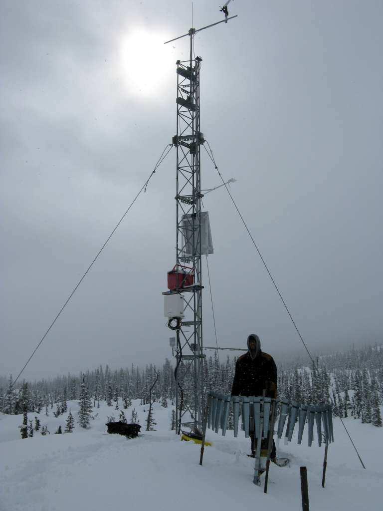 alternative plant site located in a saddle between the middle fork of Teigen Creek and Unuk River, a meteorological station was installed near this location on September 18, 2008 (Plate 2.2-4).
