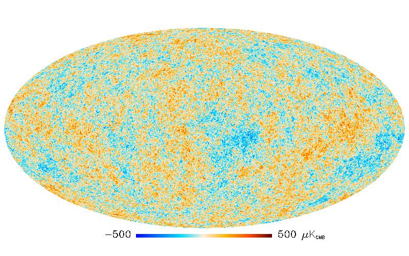 Map of the cosmic microwave