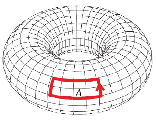 Magnetic field on the lattice Gauge fields interactions enter through the covariant derivative.