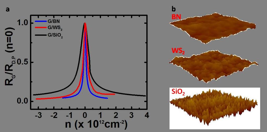 Supplementary Figure 4 Charge transport in Graphene/WS 2 heterostructure.