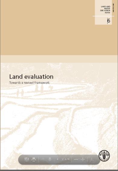 soil resources and evaluation of biophysical limitations and production