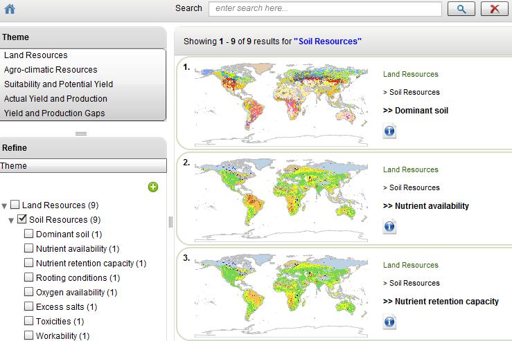 Data Portal features Browsing, querying and visualizing spatial datasets; Search by free text,