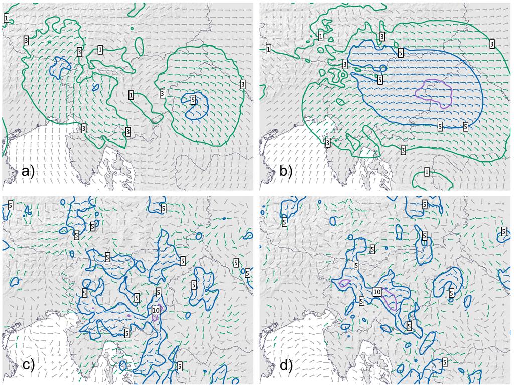 Summer front (wind) 600 hpa wind EXP Increment With Mode-S Difference
