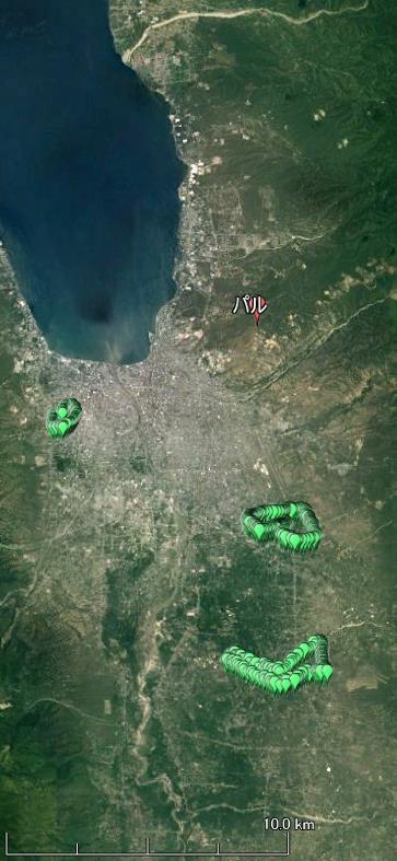 Landslides in and around Palu City Sulawesi Island, Indonesia Earthquake Google Crisis Map provides Satellite imagery at https://google.org/crisismap/go ogle.