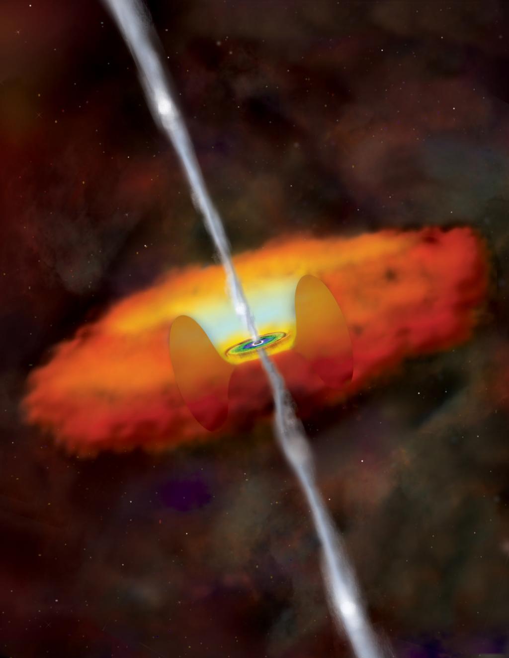 Fig. 1.2. Artistic representation of a black hole (NASA/CXC/SAO).
