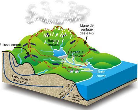 Watershed= Catchment Areas A watershed is an area of land where all inland