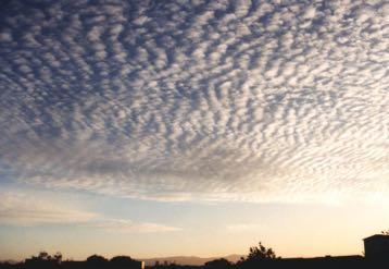 Altocumulus Heap-like clouds with convective elements in mid levels May align in rows