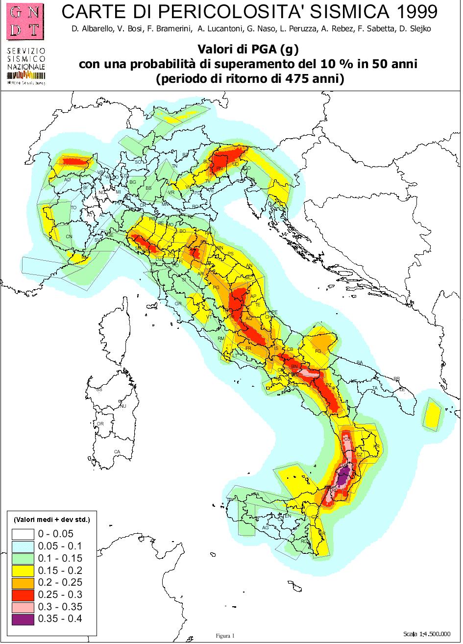 maps (Slejko et al., 1998; Albarello et al.