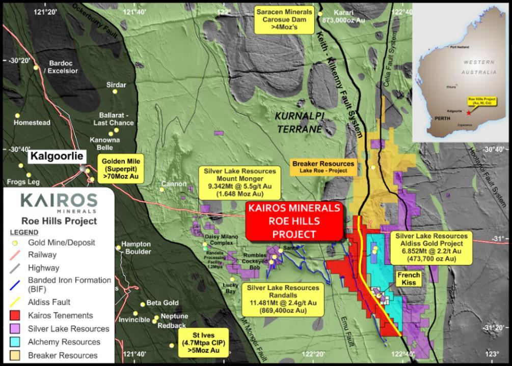 Kairos Minerals Ltd (ASX: KAI; Kairos or the Company ) is pleased to advise that is on track to commence a new phase of gold exploration drilling at its 100%-owned Roe Hills Gold-Nickel-Cobalt