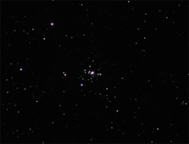 At 50X, Struve 485 was a lot brighter than the other 10 stars I counted in the field, and more separation than expected. Just to the right in the field of view of 485 was a trapezium asterism.