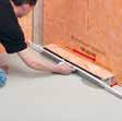 pply thin-bed adhesive on the even and level substrate and set the channel support in place.