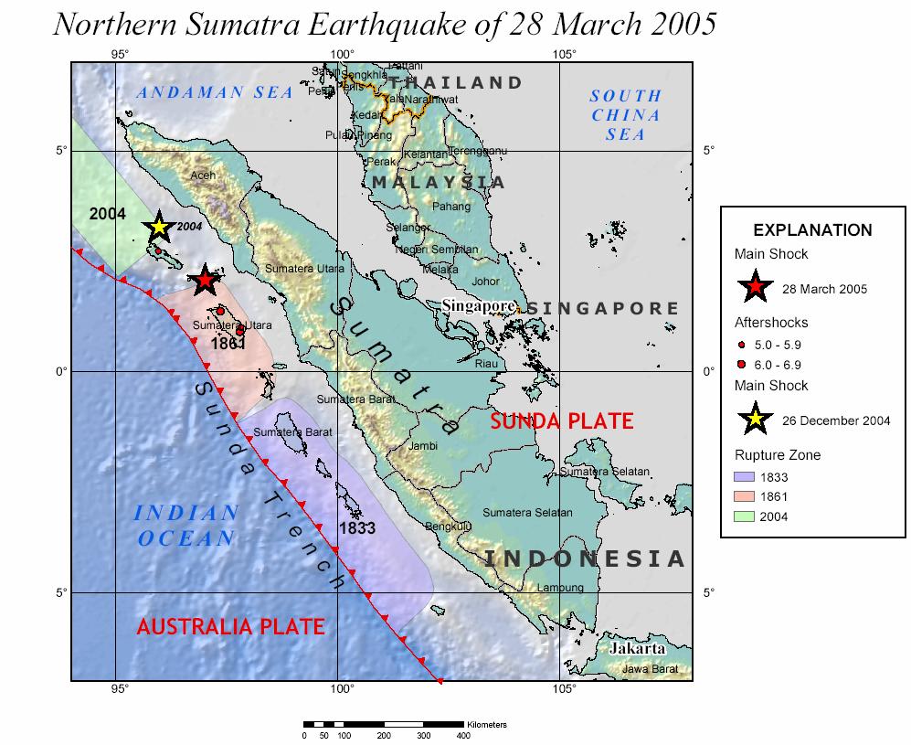 Overview of Event A large earthquake of magnitude 8.7 was recorded off the northern coast of Sumatra at 11:09pm local time in Indonesia (16:09 UTC) on Monday, 28 th March.