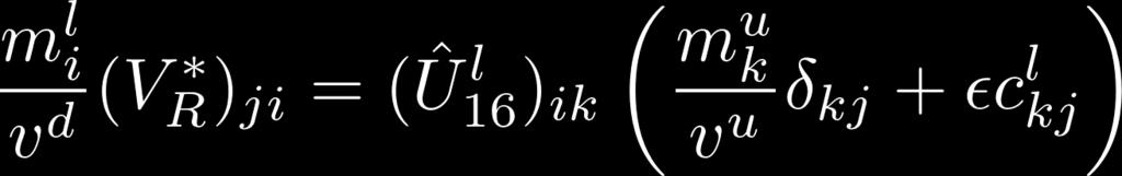 i. Flavor violating coupling Yukawa relation 25/41 Introduce higher dimensional operator contribution (εc ij )