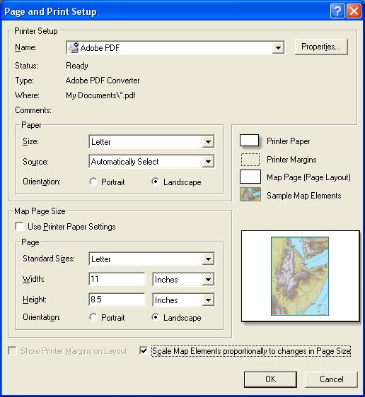 k. Set the scale to 4800 Create a layout and alter properties. 1. Layouts are an integral part of ArcMap.