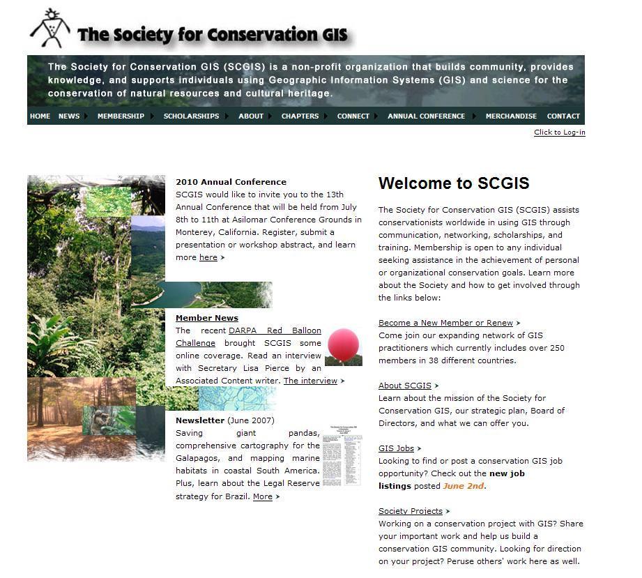 The Society for Conservation GIS www.