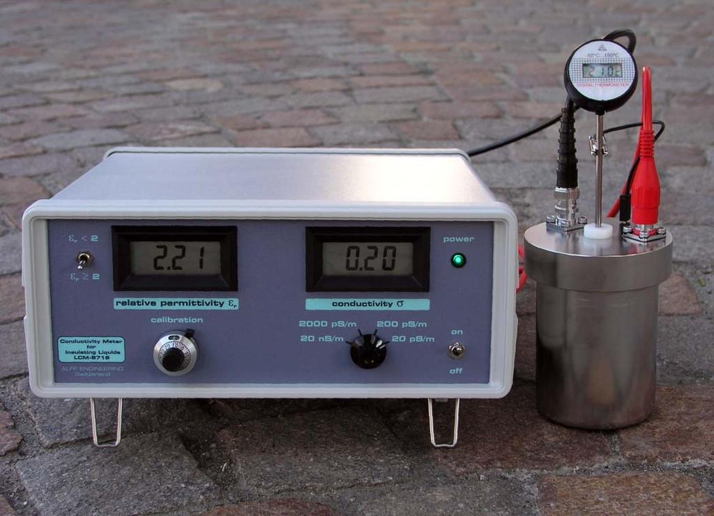 Conductivity Meter For Liquids LCM-8716 Manual Gomweg 7 CH 8915 Hausen am Albis Switzerland phone: