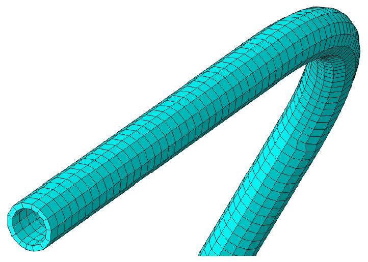 Finite Element Analysis (FEA) Two-bend case parameters Element type Linear elastic