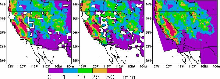 Uncertainty of Precipitation Analyses NCEP Precipitation Analyses Resolution Data source QC Interval Time (UTC) mask Gauge RFC8 1/8 th (14km) Radar+Gauge Yes 24 h 1200 Yes 7K-8K RFC4 4 km Gauge only
