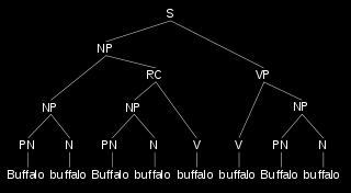 Review write a CFG for... { a m b n c n d m } { a m b n c 3m+2n } { a m b n c m d n } buffalo buffalo buffalo.