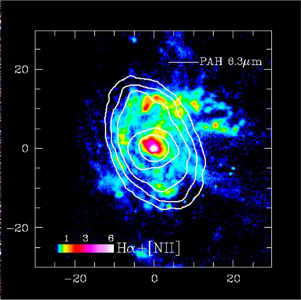 Seyfert nucleus Circinus Circum-nuclear ring (starburst activity) IRS high-res IRS