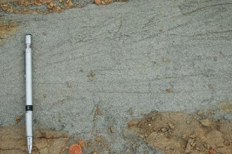 Cross bedding sedimentary structure may represent lateral accretion surfaces in sinuous channel (e.g., Hein and Walker, 1982). Fig. 6.
