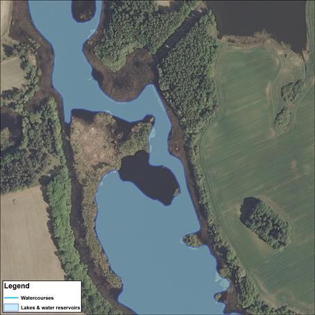 same body of water 2. Dubious designation of shoreline - addition of river and canal sections as well as islands into the lakes basins. 3.