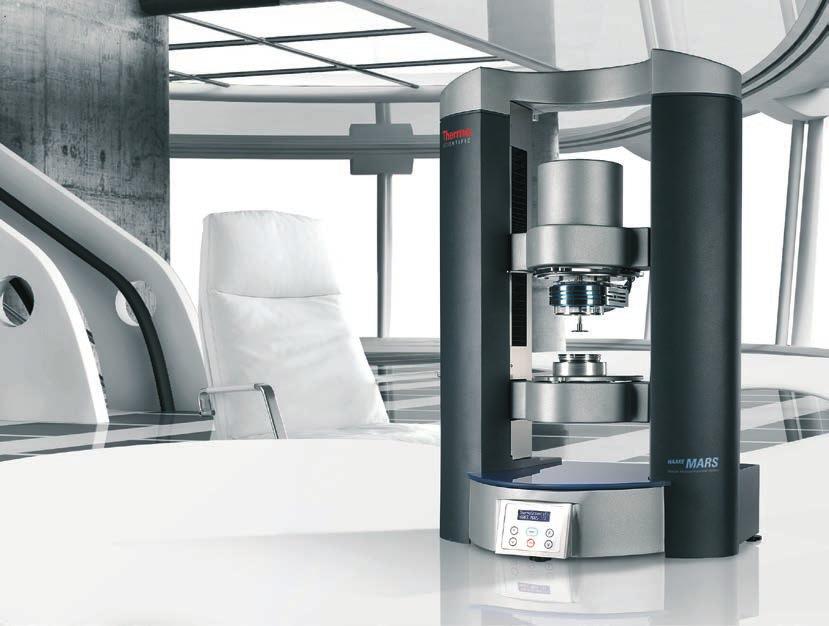 FaCtor 02 Accuracy Measuring head with upper mount lifts to accommodate sample Fixed lower mount attaches temperature control units and the RheoScope module securely