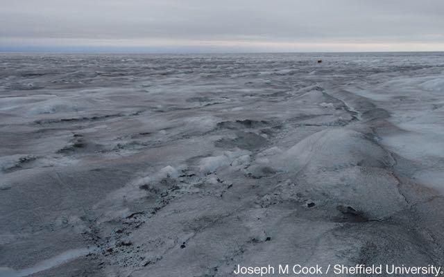 Usual condition The scientists studied satellite pictures of the ice-sheet which reveal the areas where melting