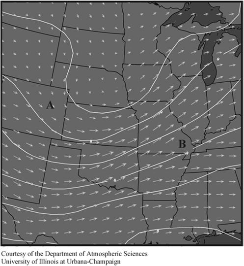 Example: Winds and Height on 500mb Frictional Effect on Surface Flow H H Surface