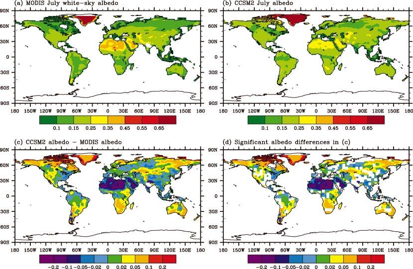 FEBRUARY 2004 WANG ET AL. 7 FIG. 1. The global distribution of land surface albedo in Jul.