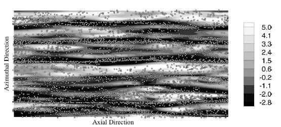 Particle wall transfer in upward turbulent pipe flow (Marchioli et al.